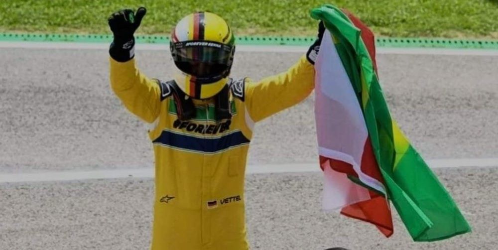 Uplakani Vettel ‘završava Sennin posao’ odavanjem počasti austrijskoj zastavi u Imoli