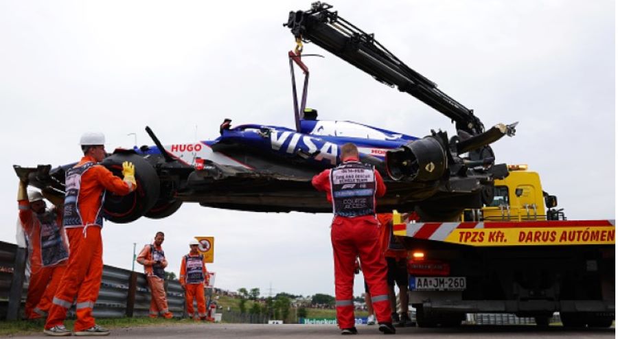 Tsunoda je pretrpio nevjerovatan udar od 68G u Mađarskoj