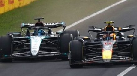 Russell je za 0.5cm mogao letiti pri brzini od 340 km/h u duelu s Perezom