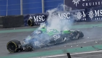 Bortoleto doživio težak sudar tokom sprint utrke u Brazilu